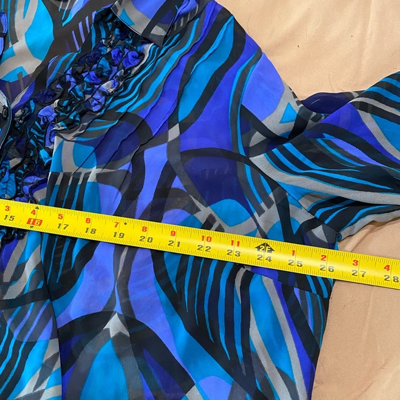 East 5th Woman NWOT Gorgeous sheer summer blouse size 3X Retail $35 - Picture 4 of 6